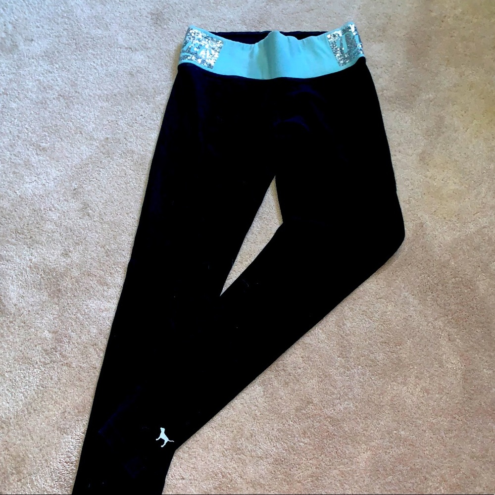 Victoria’s Secret pink sequin yoga pants